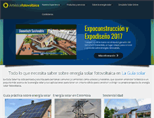 Tablet Screenshot of americafotovoltaica.com